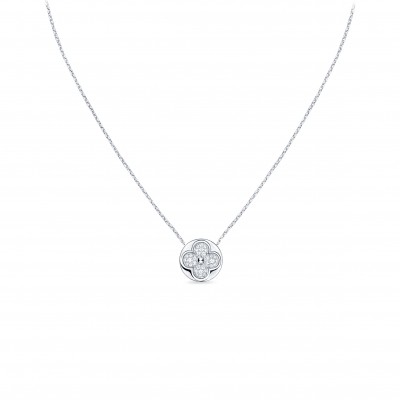 LOUIS VUITTON DIAMOND BLOSSOM SUN PENDANT, WHITE GOLD AND DIAMONDS Q93630